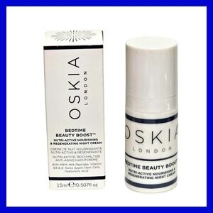OSKIA Bedtime Beauty Boost Night Cream 0.507 oz 15 ml. Travel Size New